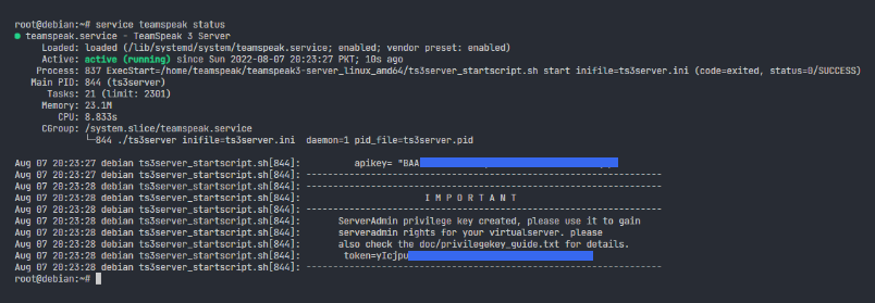 Teamspeak 3 Server Status