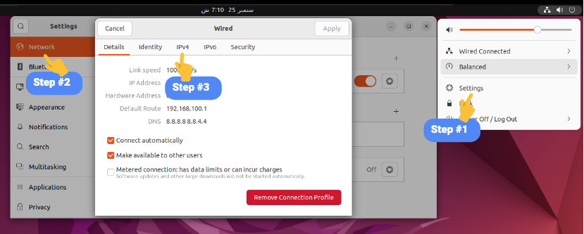Ubuntu Network Settings